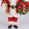 17" Karen Didion Lighted Berry Wreath Santa Festive Decorative Holiday Accent with Lights
